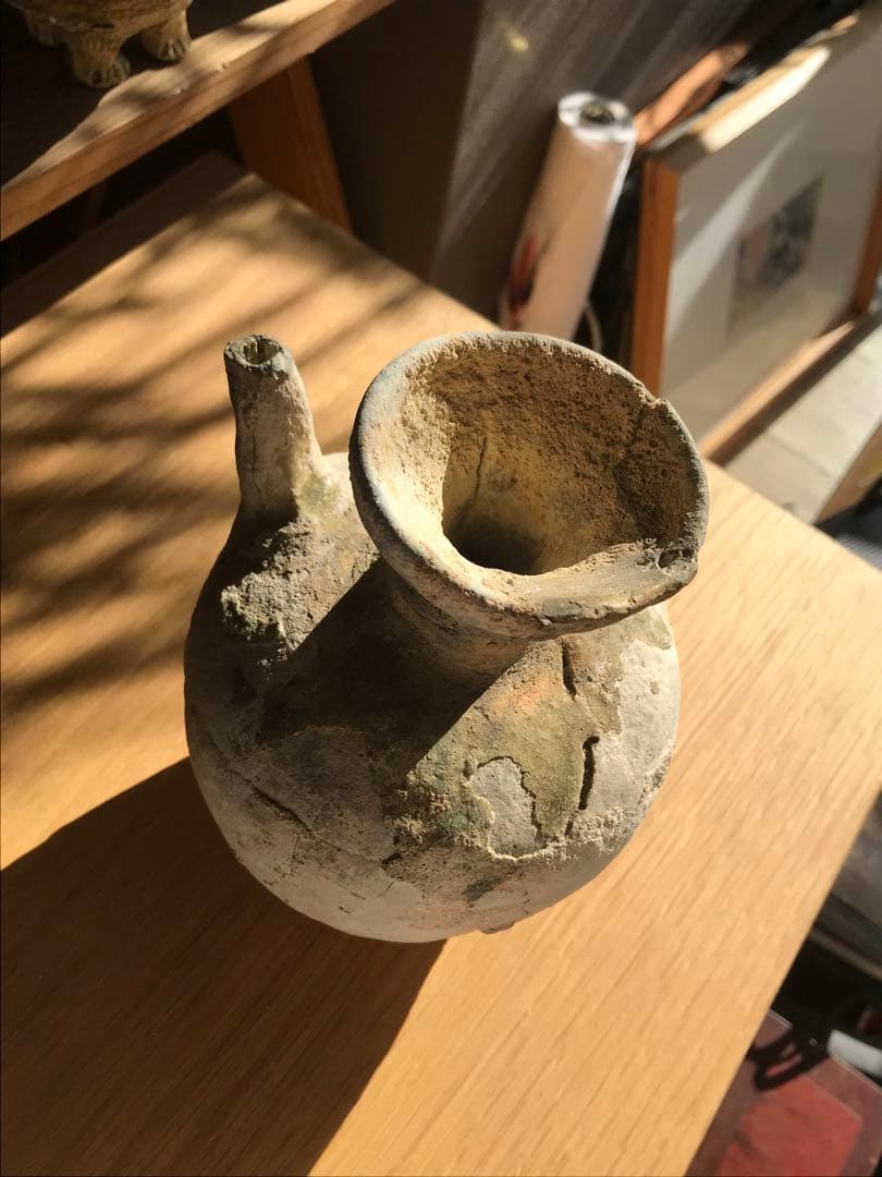 室町時代　古瀬戸　水注　焼き物　骨董　アンティーク　壺