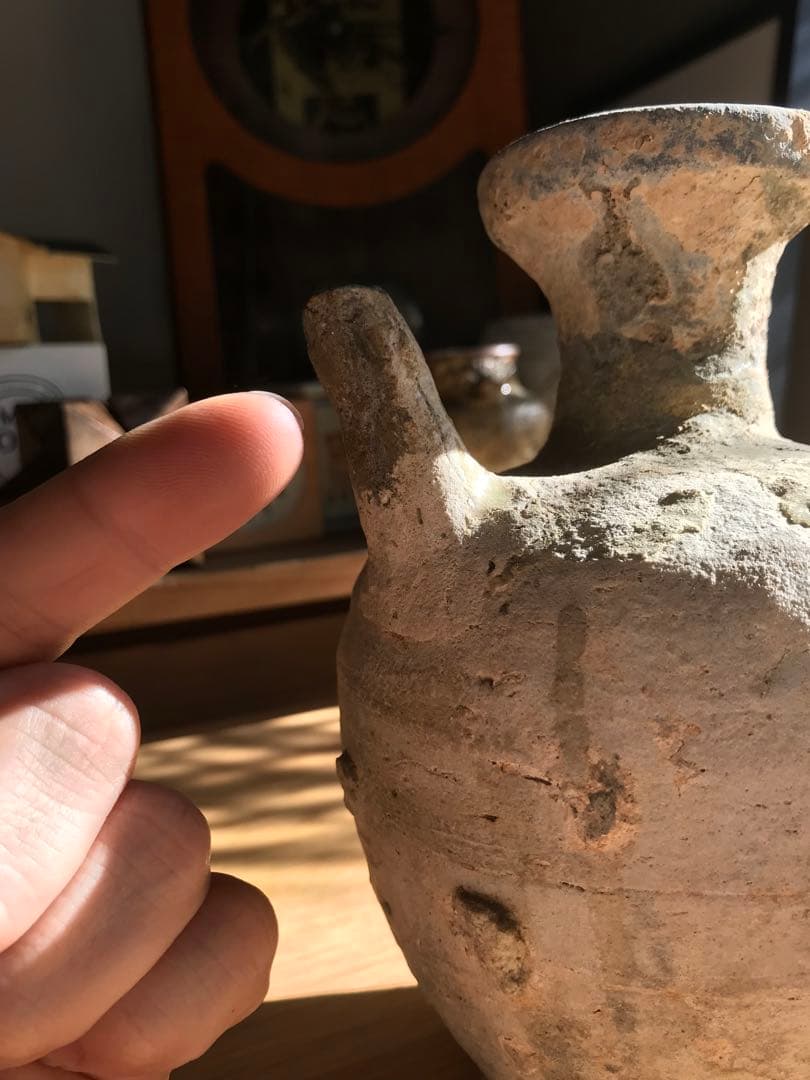 室町時代　古瀬戸　水注　焼き物　骨董　アンティーク　壺