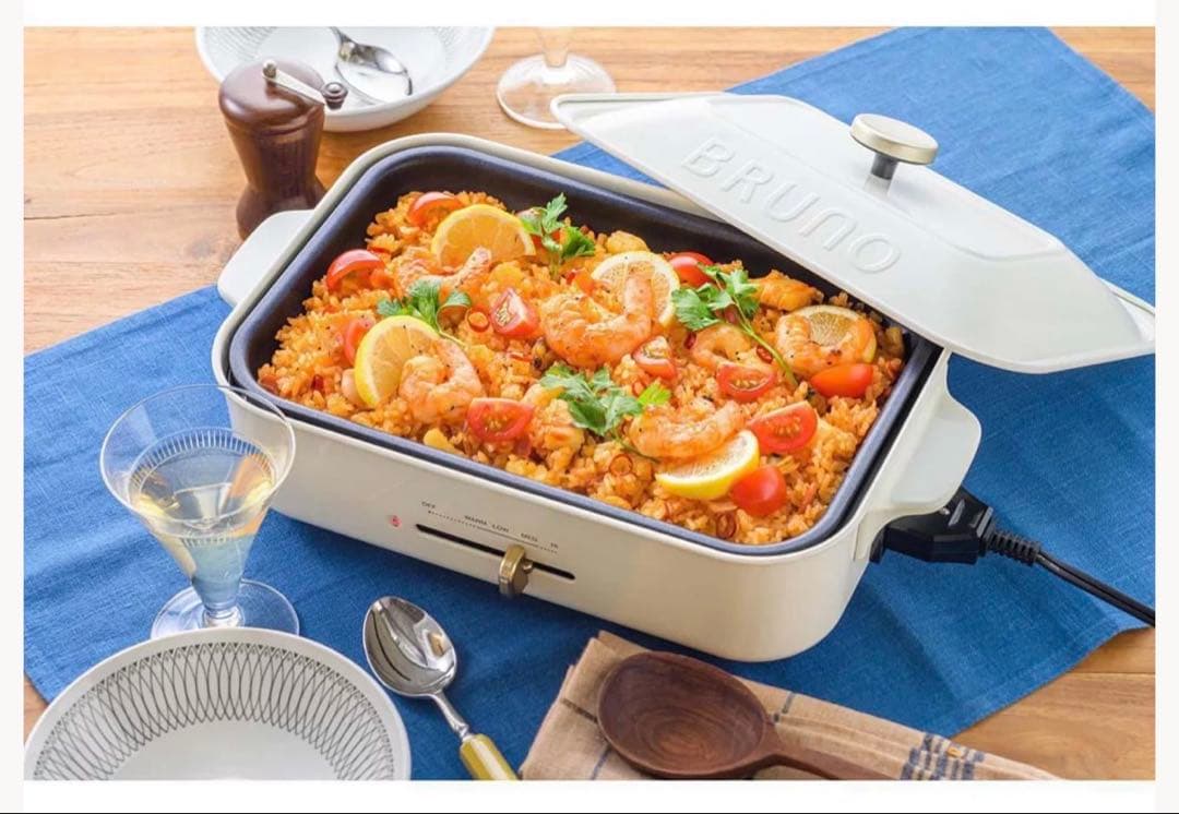 BRUNO コンパクトホットプレート ホワイトBOE021