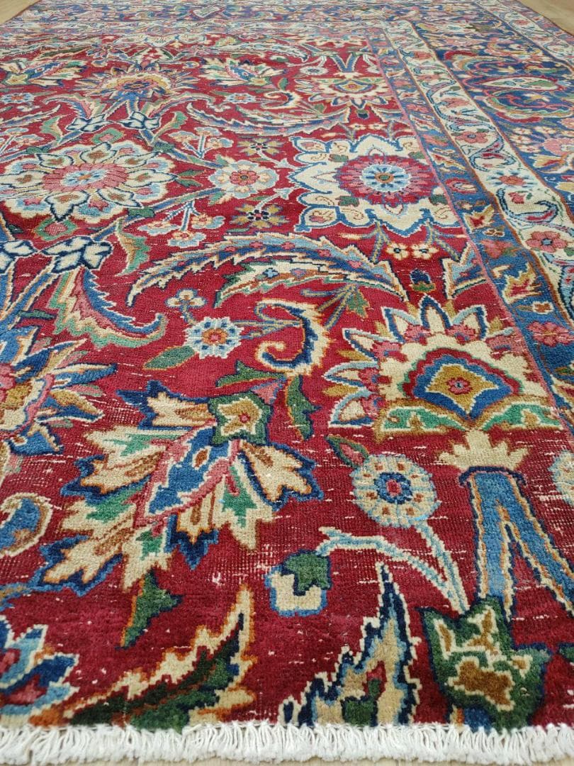 ペルシャ絨毯 ペルシャヴィンテージラグ 220x146 手織り オールド