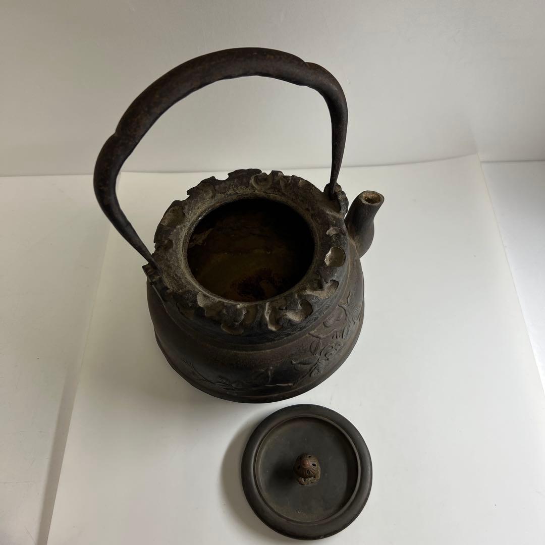 専用　金龍堂角印(側部・底面龍文堂蓋鉄瓶2451gトコサオ東な8-0106☆2F
