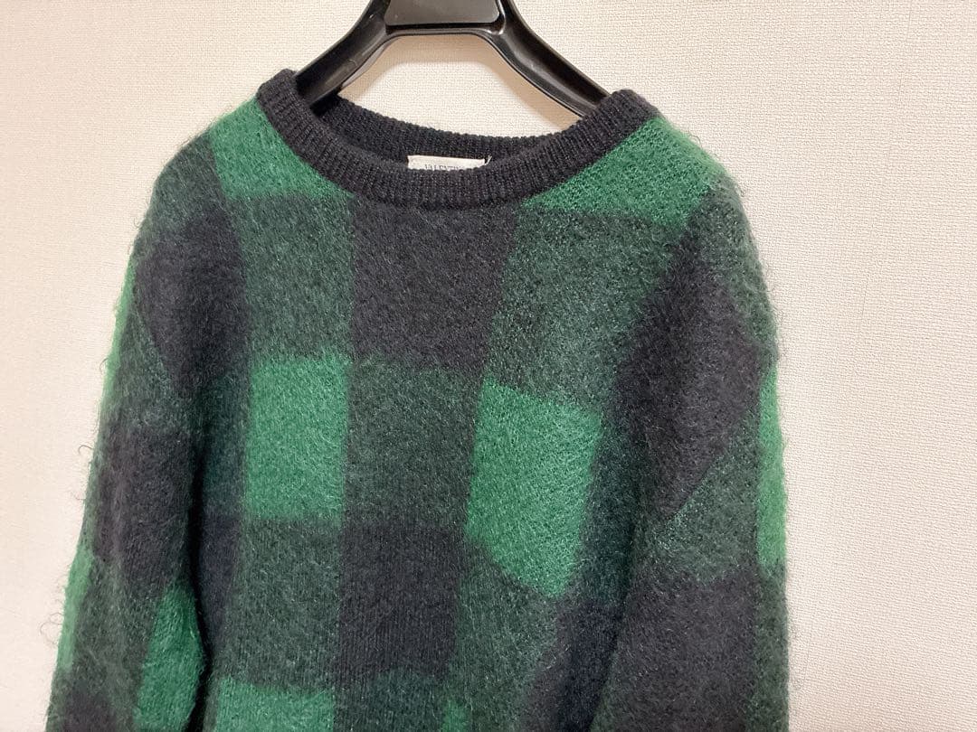 VALENTINOバレンティノモヘアチェックニットセータープルオーバーバレンチノ