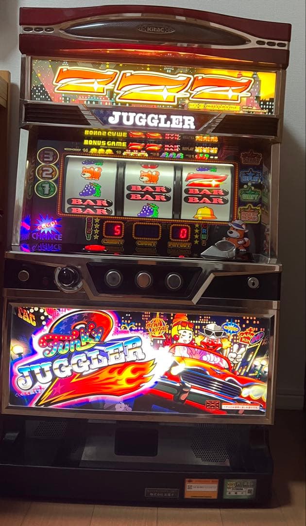 ファンキージャグラー2 メダル不要機付 メダル遊戯用カスタム対応！