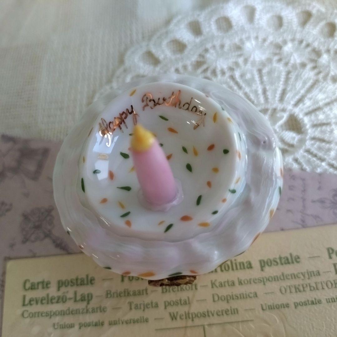 リモージュボックス　カップケーキ　誕生日　バースデー　フランス製　ヴィンテージ