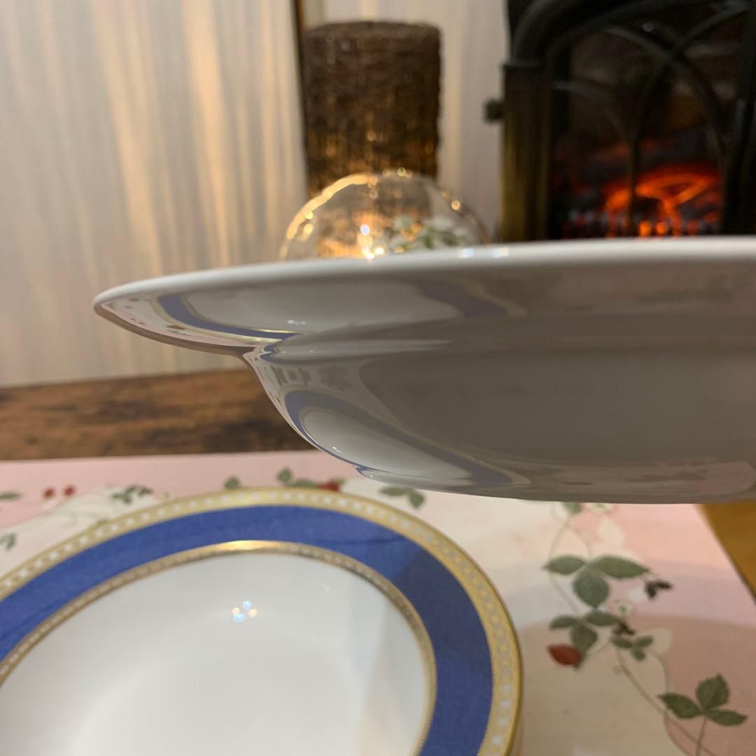 ウェッジウッド  ユーランダー　パウダーブルー　20cm スーププレート 6枚