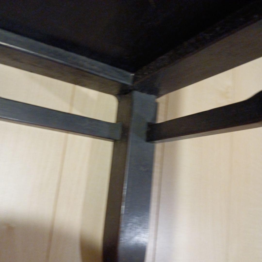 古民家木製座卓 ダークブラウン 正方形