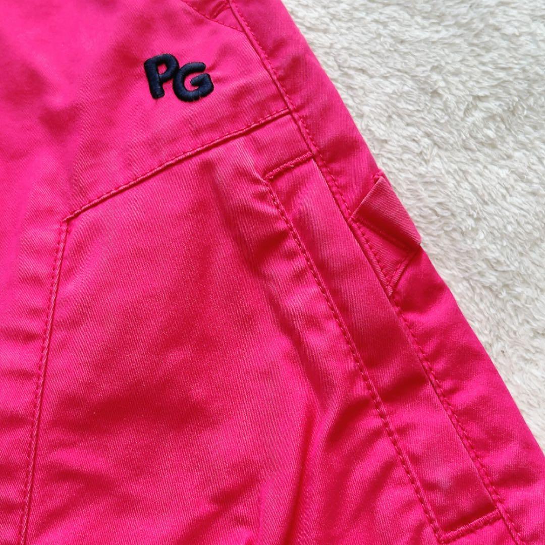 美品　近年　パーリーゲイツ　セットアップ　ニコ　スマイル　スカート ピンク