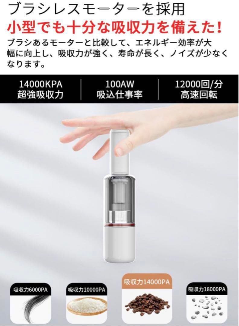 ⭐️コードレスハンディクリーナー ペット掃除機 卓上クリーナー 抜け毛対策