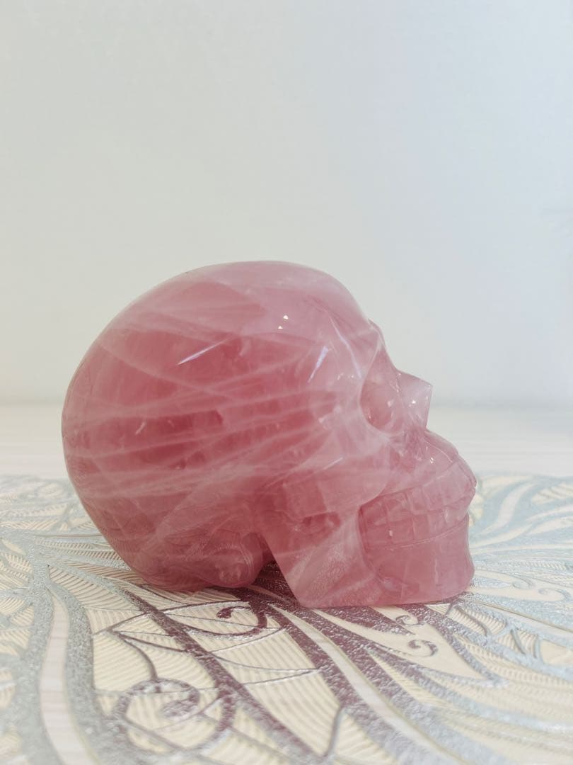 <値下げ>✨高品質✨ディープローズクォーツ スカル