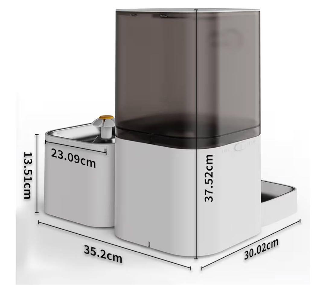 自動給餌器 給水器 大容量6Lドライフードディスペンサー 2.5L給水器