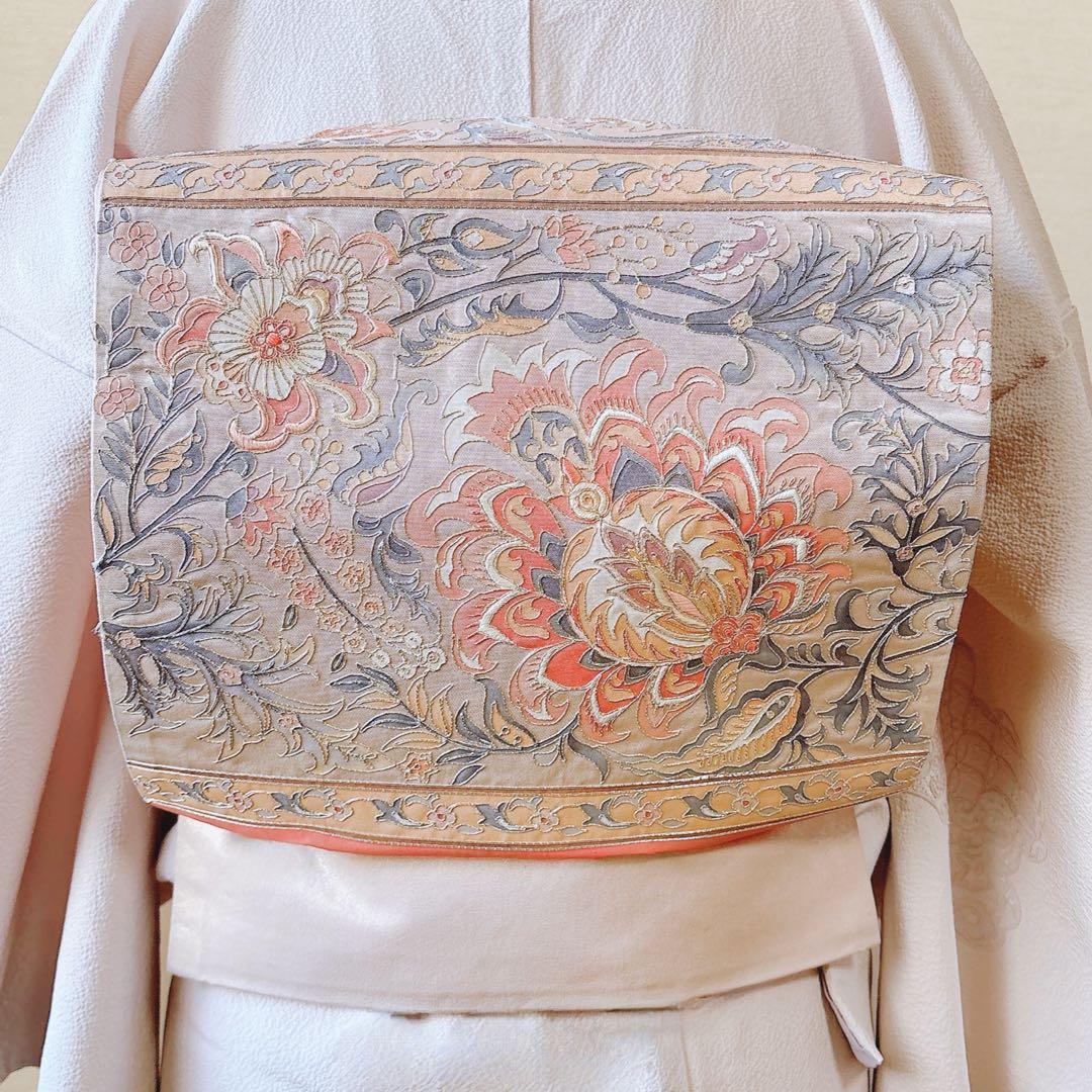 美品　訪問着　フルセット 裄65 スワトウ　卒業式　入学式　結婚式　M L 袋帯