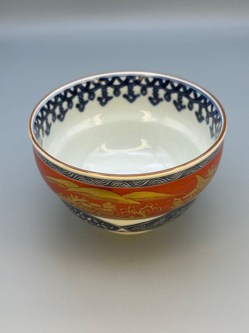 茶道具　茶碗　林淡幽　金襴手