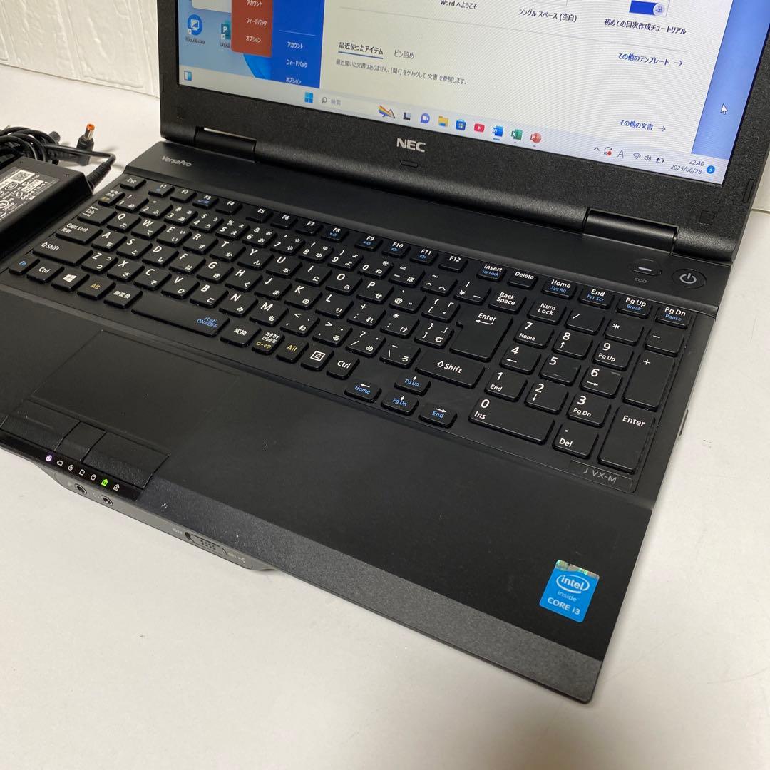 Windows11 オフィス2024年　高速起動SSD NEC Versapro