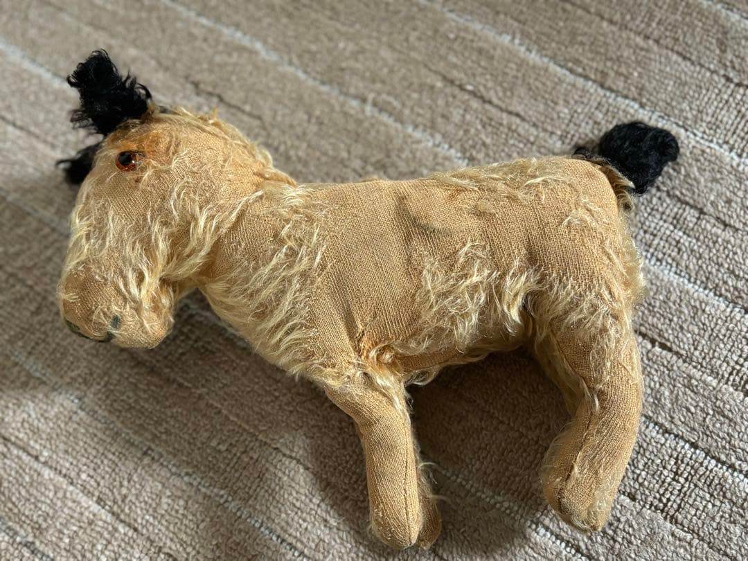 蚤の市　ビンテージ　犬のぬいぐるみ　アンティーク