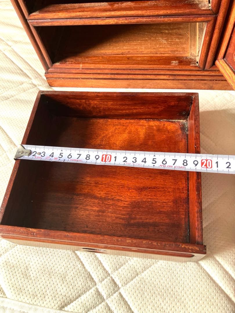 美品 唐木家具 本花梨 総無垢 茶棚 高級 茶道具 飾り棚 彫刻 煎茶道具骨董