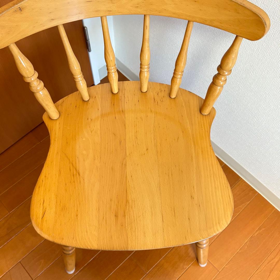 飛騨家具 WINDS 太平 ダイニングチェア ② 2脚 レトロ モダン ウインザ