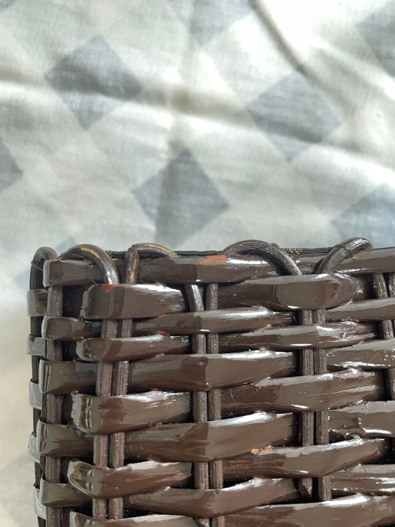 FENDI フェンディ かご トートバッグ ダークブラウン ズッカ柄