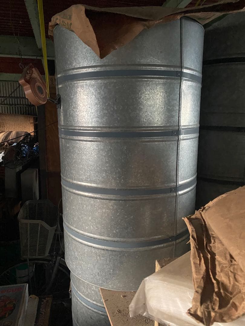 富国式　米　貯蔵缶