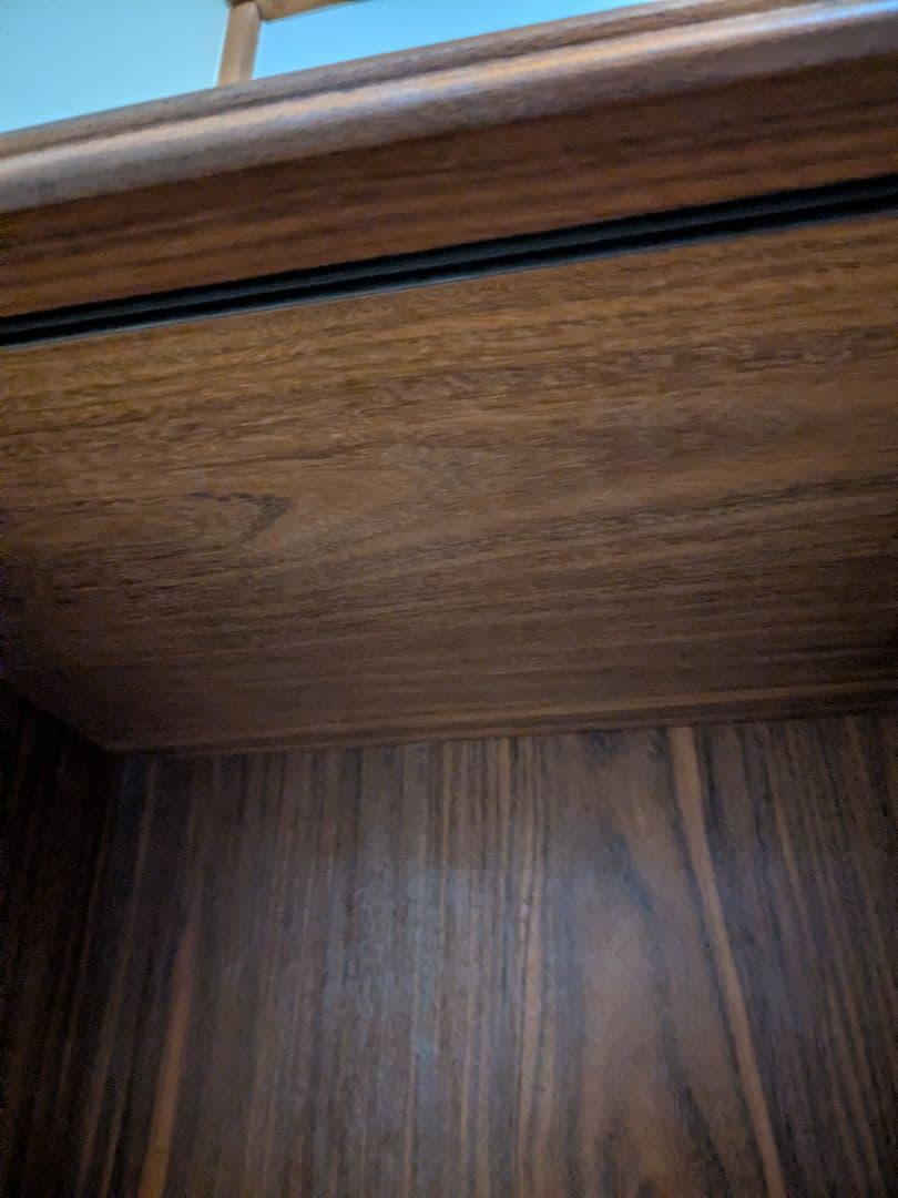 【中古美品】昭和レトロ　木製キャビネット ガラス扉付き　アンティーク