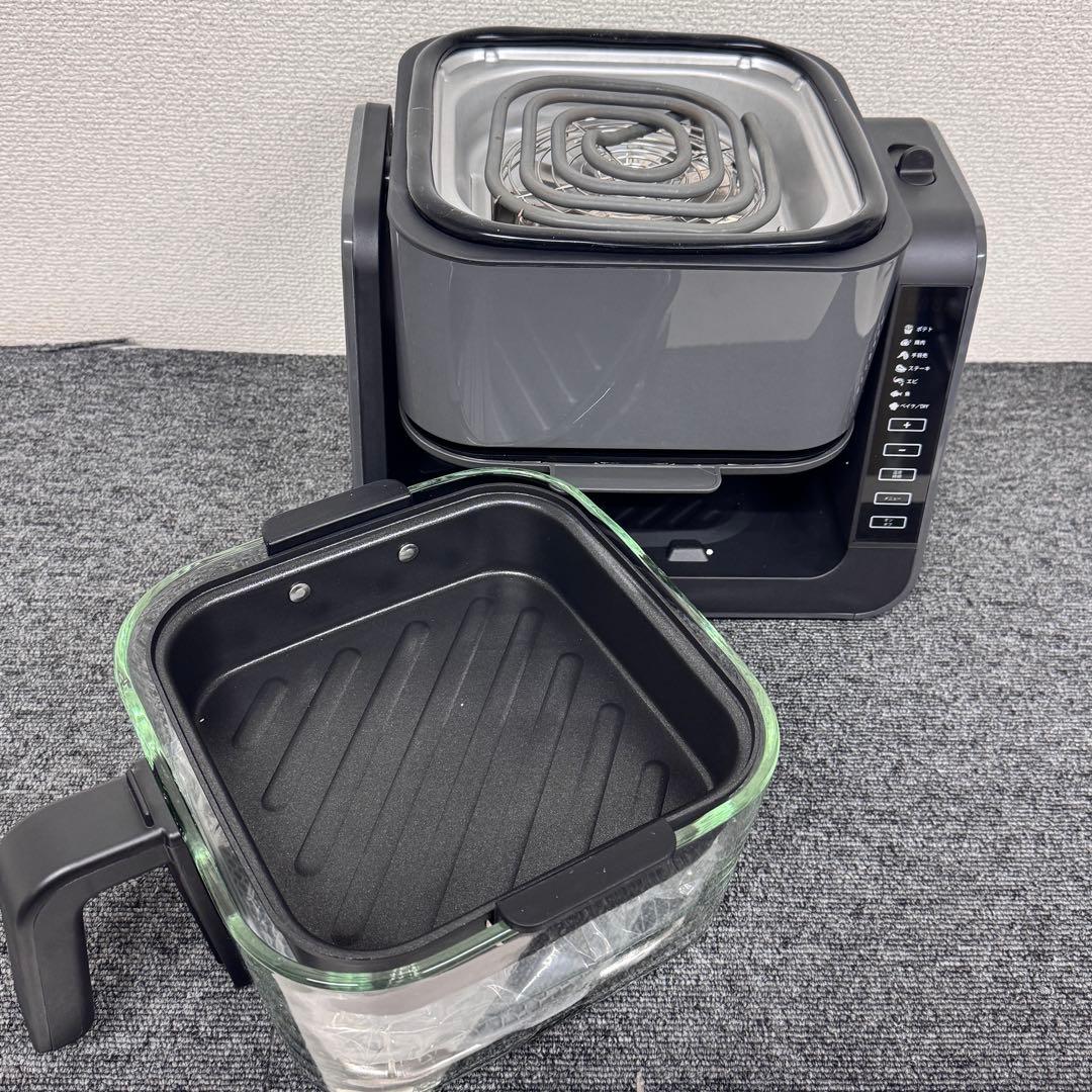 YUNSEI ノンフライヤー 2in1 エアフライヤー&グリルパン4L+1.5L