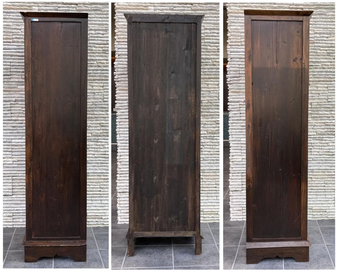 アンティーク　シノワズリ　１０段引出し　チェスト　東洋家具　唐箪笥　中国風文様