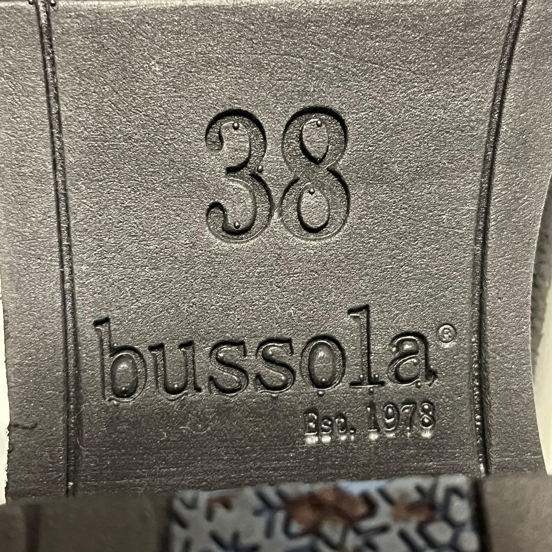 【極美品】ブソラ ヒールアップ ビットローファー エナメル (38)