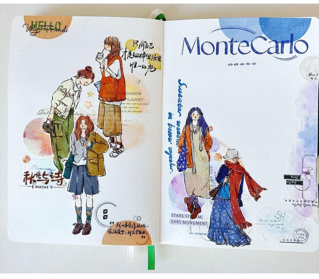 自元素文创《舒适的季节》海外マスキングテープ　マステ 【2290】