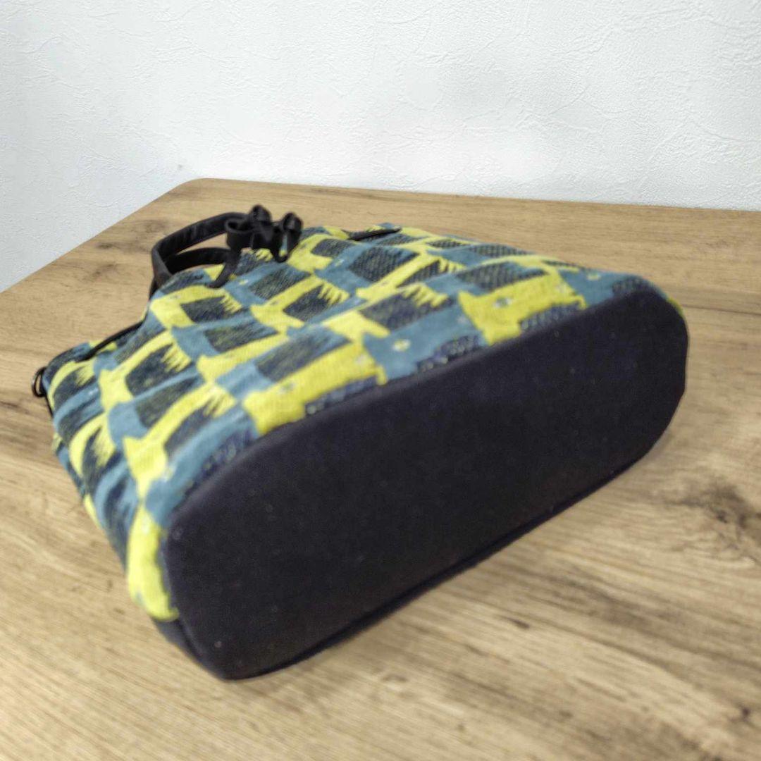 soo様　ミナペルホネン/thoroughbredサラブレットネイビー/巾着Lサ