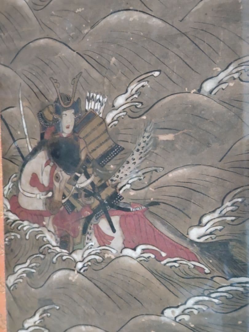 古画源平一ノ谷合戦圖額/江戸時代