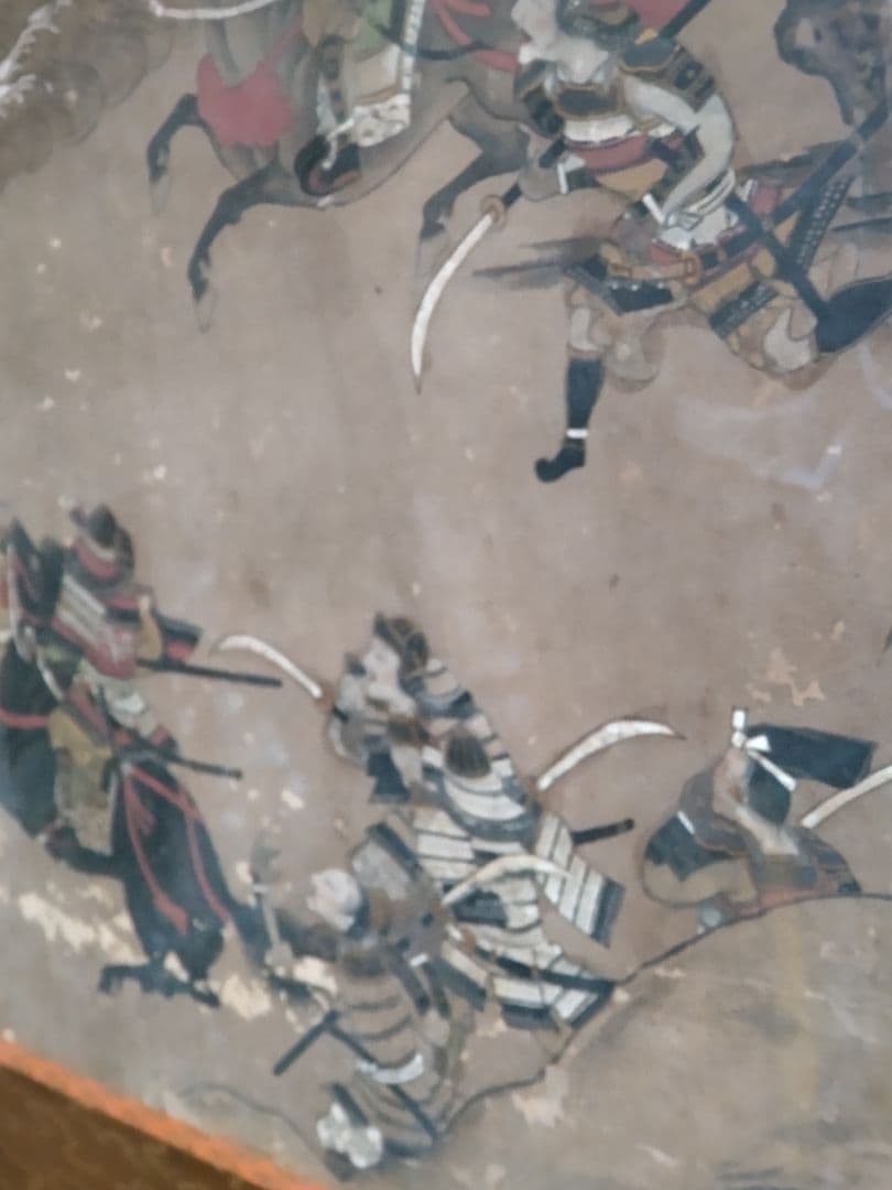 古画源平一ノ谷合戦圖額/江戸時代