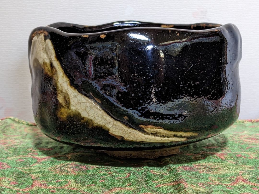 ♦赤膚焼 幕末明治 遠州七窯 赤膚山印 抹茶盌 コレクション 骨董品アンティーク