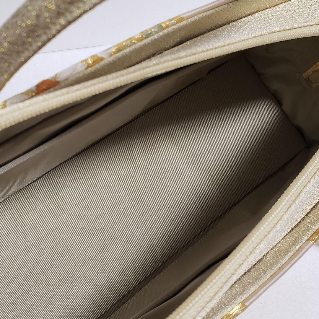 (3101)新品 正絹 利休バッグ 日本製 西陣織 帯地 和装用 あおりバッグ