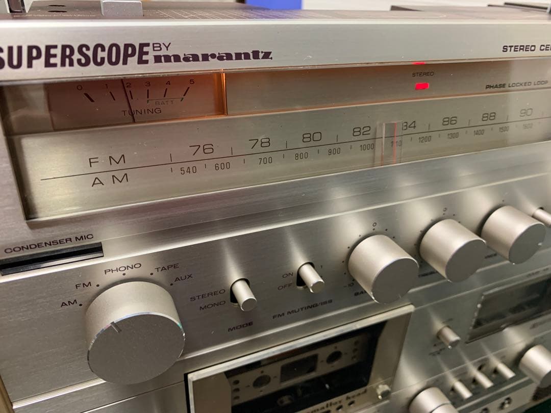 元箱付きMARANTZ マランツ CRS-7000レトロ ラジカセ整備品ラジオ