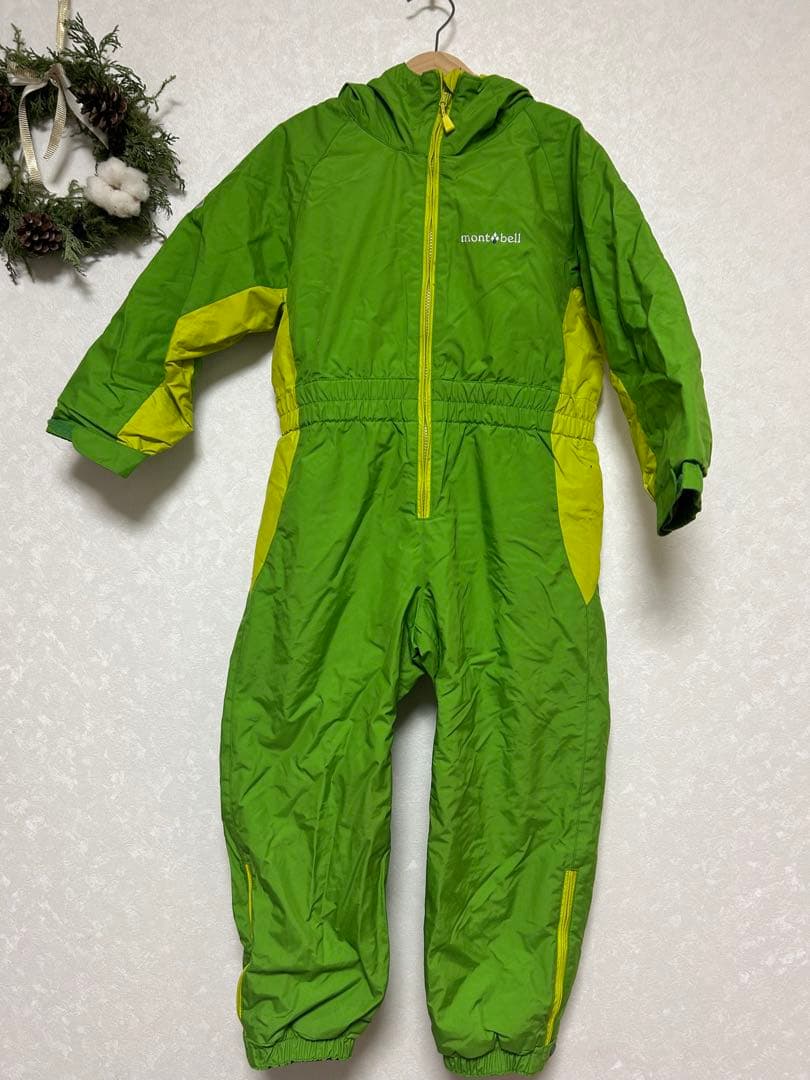 モンベル　キッズ　スノーウェア　スキースノーボード120つなぎ