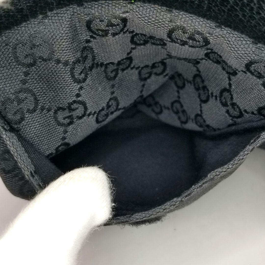 GUCCI グッチ ウエストボディーバッグ 財布 GGキャンバス 黒 ブラック