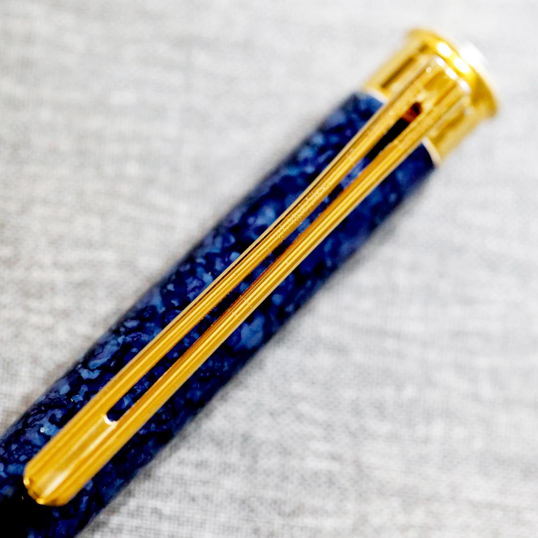 【レア美品 送料込み】モンブラン ボールペン ノブレス ブルーマーブル