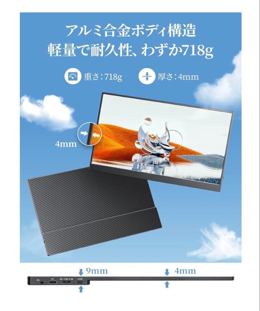 cocopar portable monitor ポータブルモニター 17.3