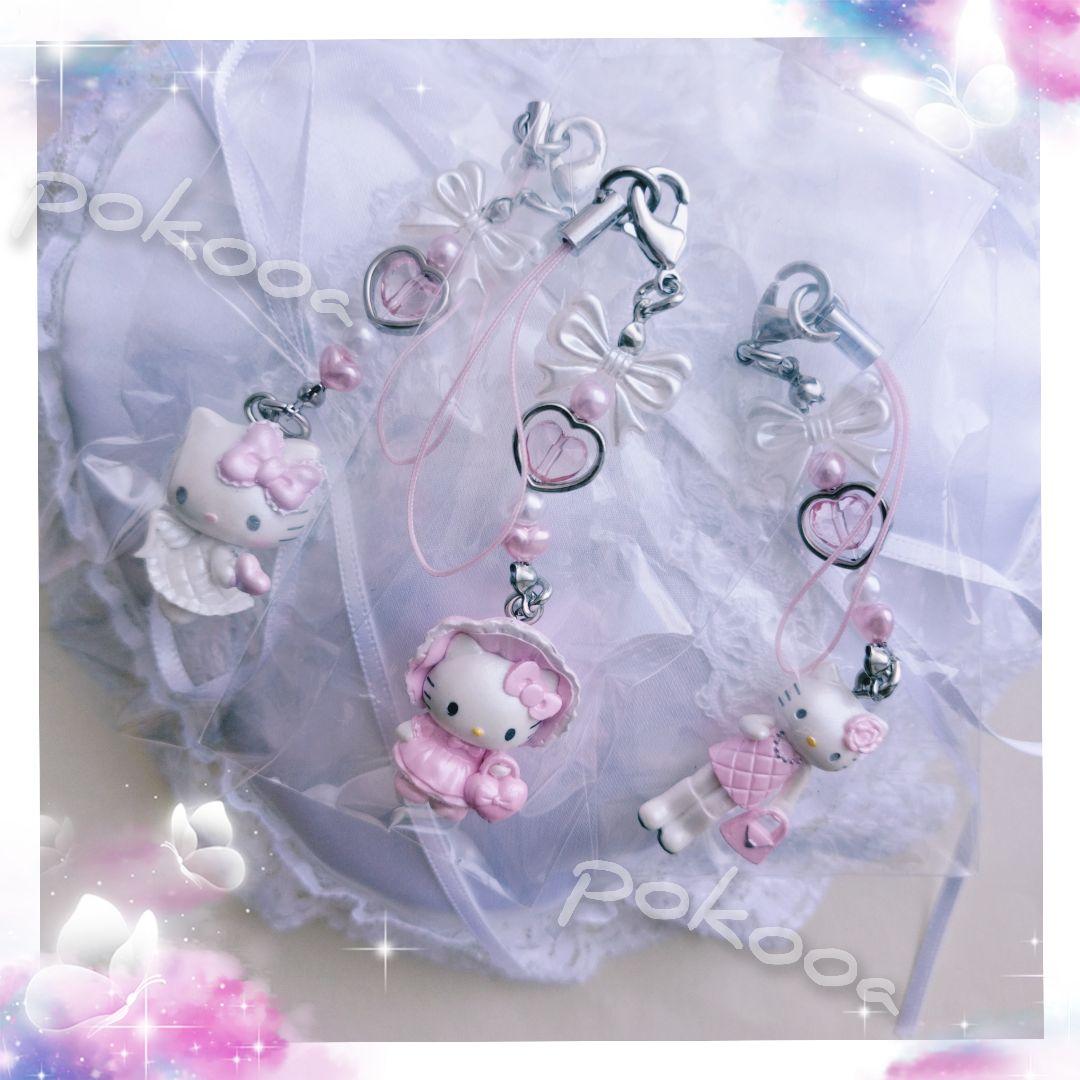 【激レア】　キティ　天使　小悪魔　シークレット　ストラップ　ロリータ　ギャル