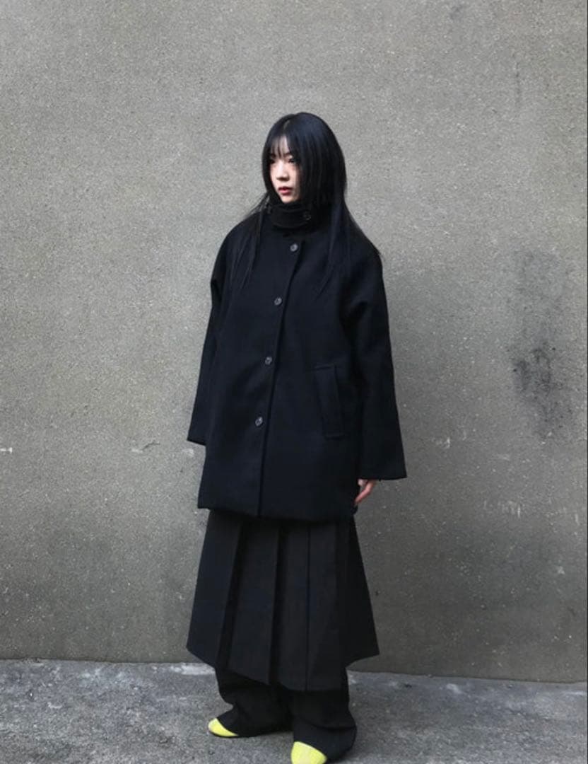 WOOHWA ハイネックハーフコート 韓国