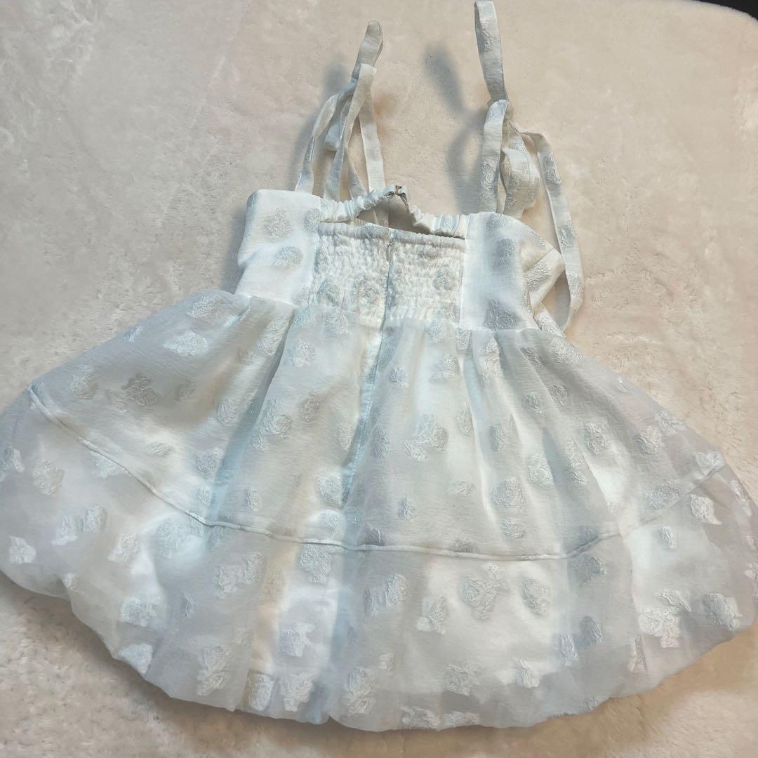 LILY BROWN リリーブラウン シアージャガードペプラムトップス