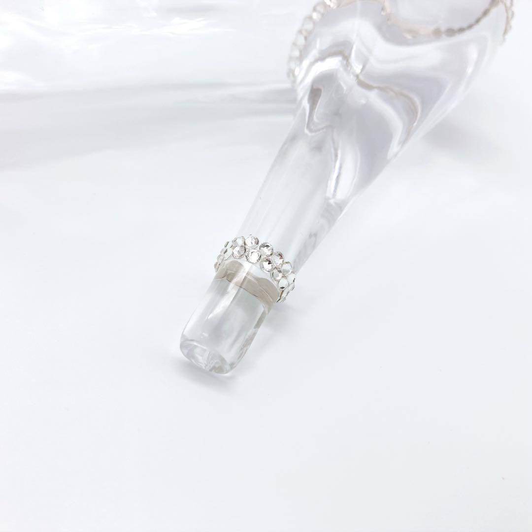 本当に履けるガラスの靴 エマ EMMA デコレーションハート リングバラ付き