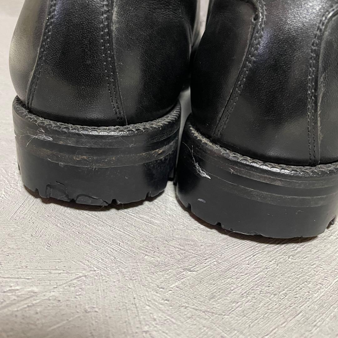 コムデギャルソン レザーシューズ ダブルモンクストラップ ブラック