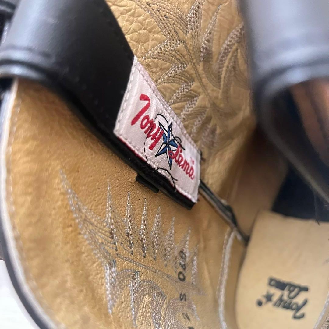 タグ付き✨　Tony Lamaトニーラマ　ウエスタンブーツ　ブラック　レザー