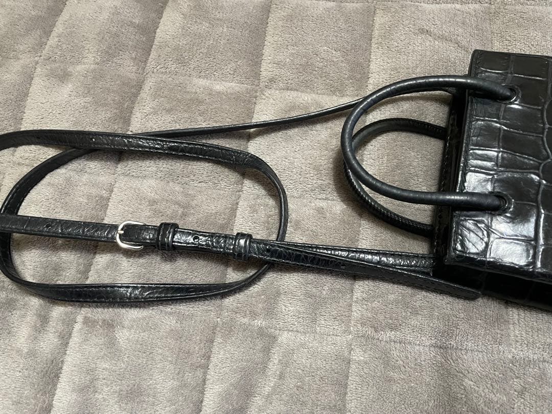 BALENCIAGA クロコ柄ショルダーバッグ‼︎使用感あり(>_<)