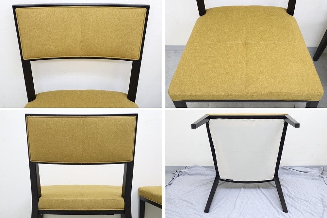 B④4脚セット 美品 TIME&STYLE ダイニングチェア 椅子 旭川家具