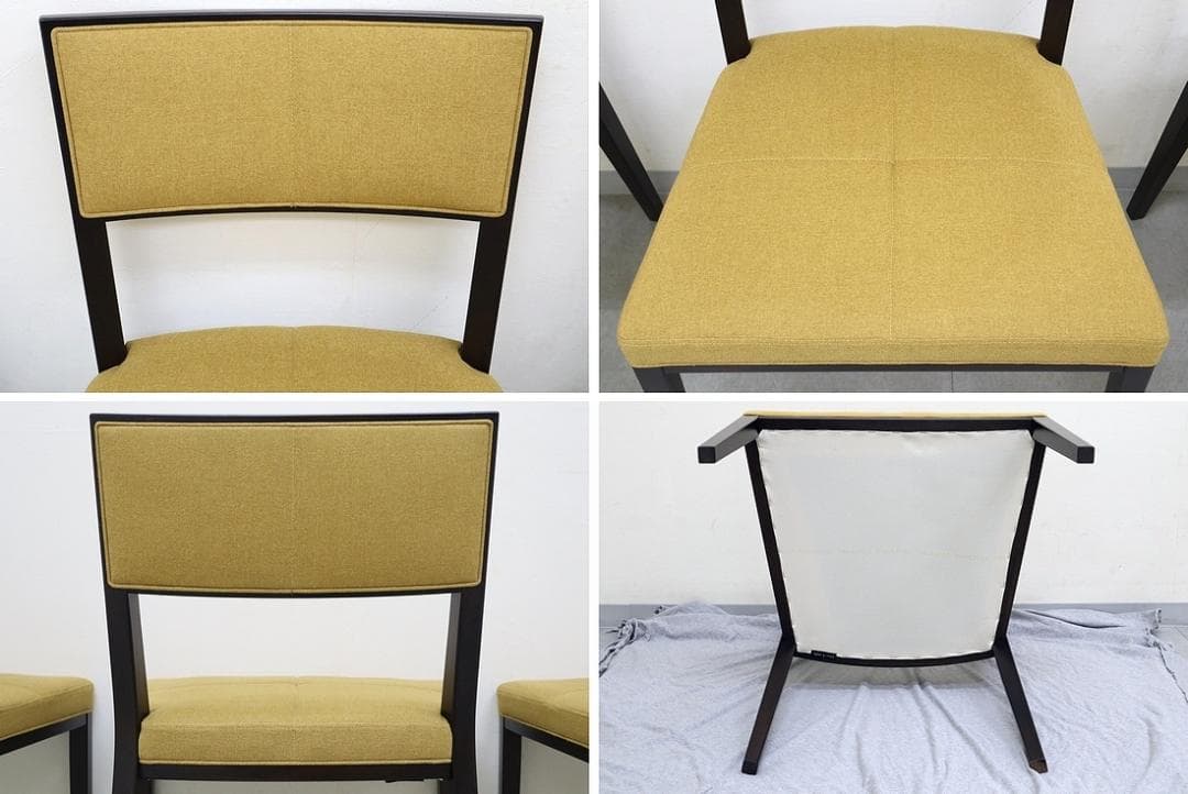 B④4脚セット 美品 TIME&STYLE ダイニングチェア 椅子 旭川家具