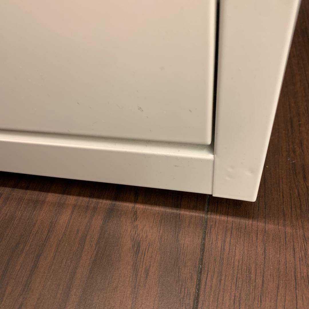 スリムダストボックス　おしゃれ　二段式ホワイトごみ箱 分別用バスケット付き