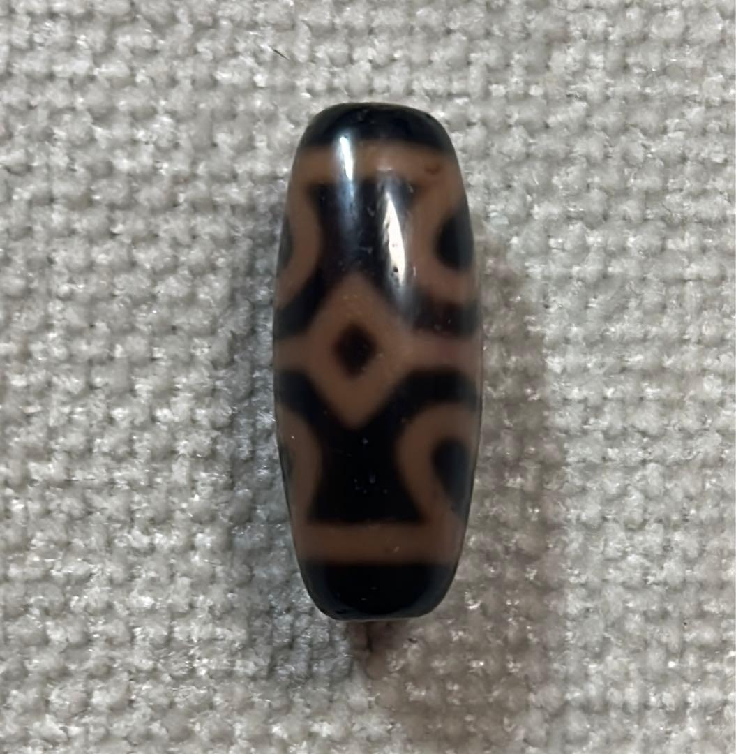 蓮花金剛天珠　／送料込　匿名発送／チベット　天珠　お守り