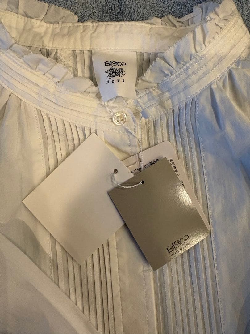 BASCO 白 長袖シャツ シェリー サイズ3