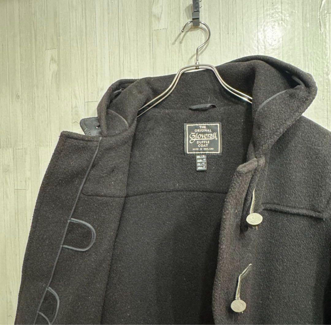 伊地知  英国製 グローバーオール ダッフルコート 黒 メンズ L相当